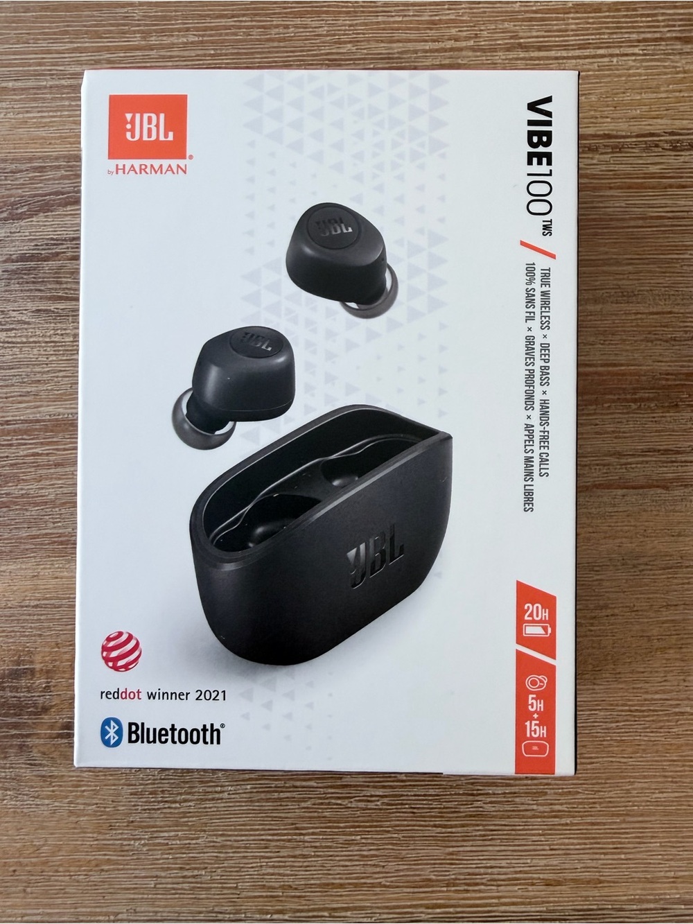 JBL VIBE100 True Wireless Earbuds — Black